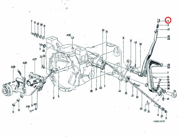 Druckknopf für Handbremse Deutz 06 / 07 / DX 3 VC
